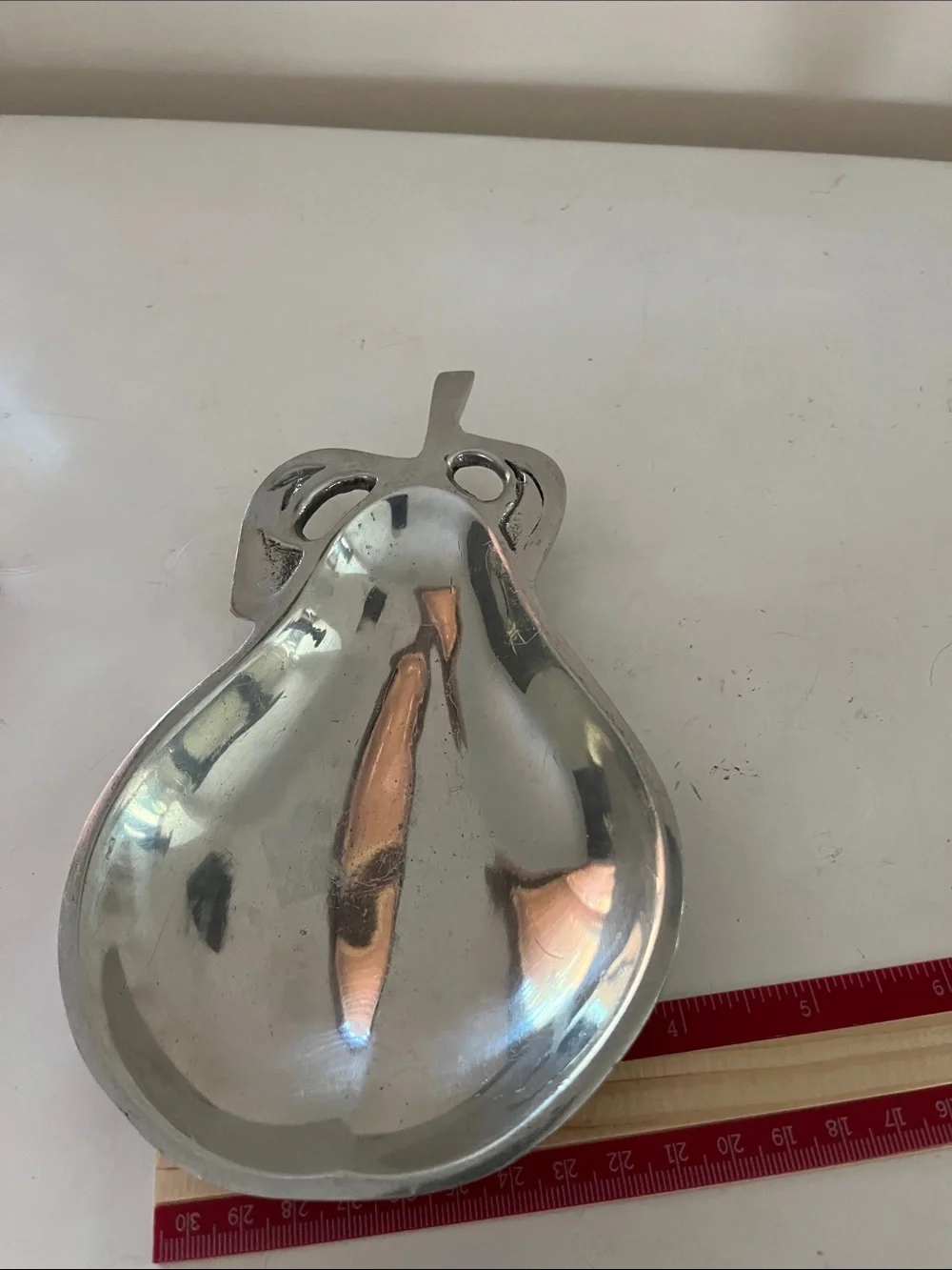 Armtale Pear-Shaped Serveware Dish - Sleek Metallic Finish